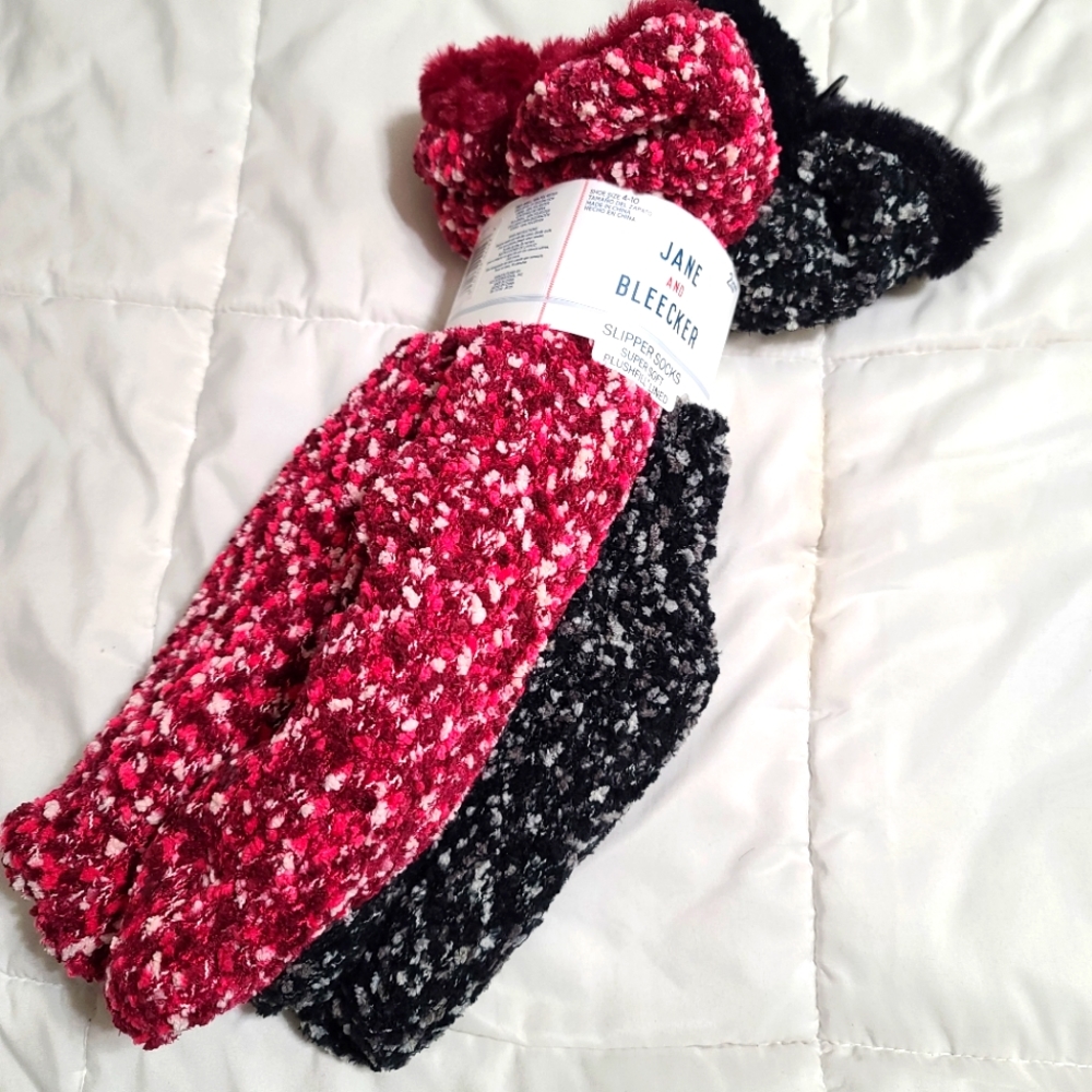 Jane and Bleecker super soft slipper socks